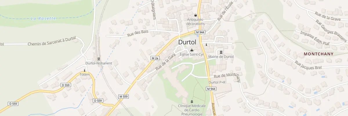 Plan du 11 Rue de la Gare à Durtol