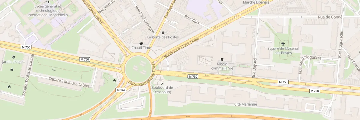 Plan du 361 Bd Victor Hugo à Lille
