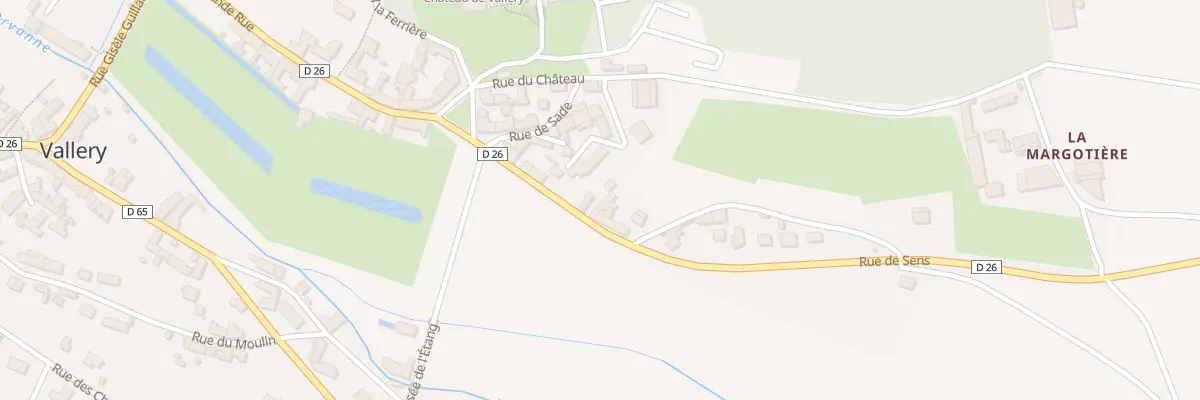 Plan du 7 Rue de Sens à Vallery
