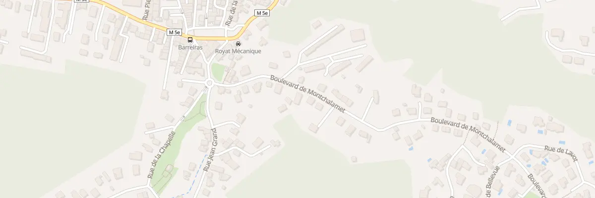 Plan du 18 Bd de Montchalamet à Royat
