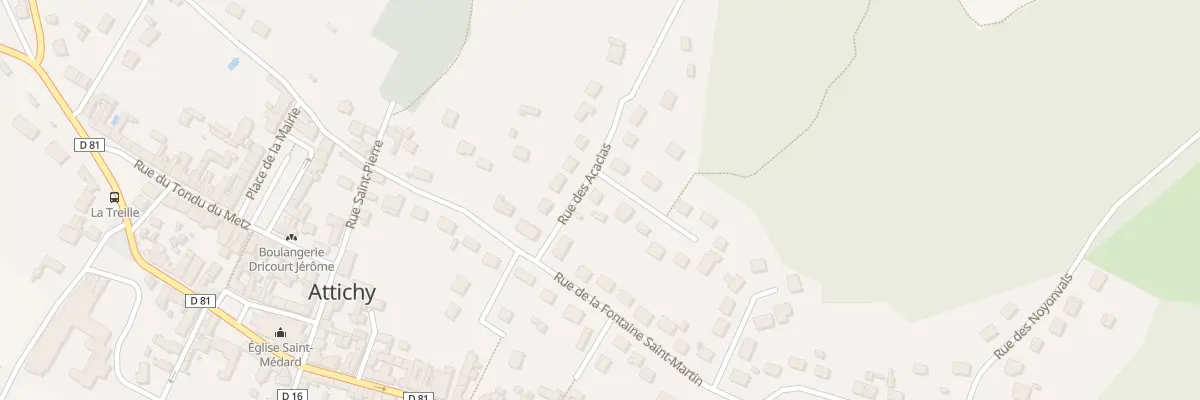 Plan du 2 Rue des Acacias à Attichy