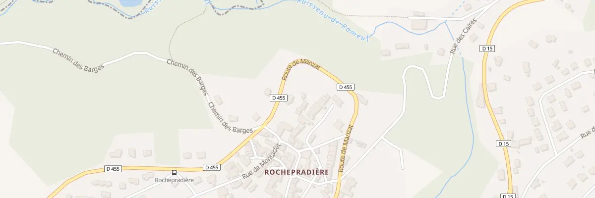 Plan du 43 Rte de Manzat-Rochepradiere à Châtel-Guyon