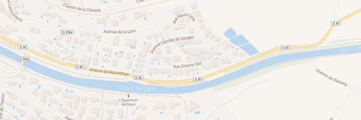Plan du 11 Rue Simone Veil à Capestang
