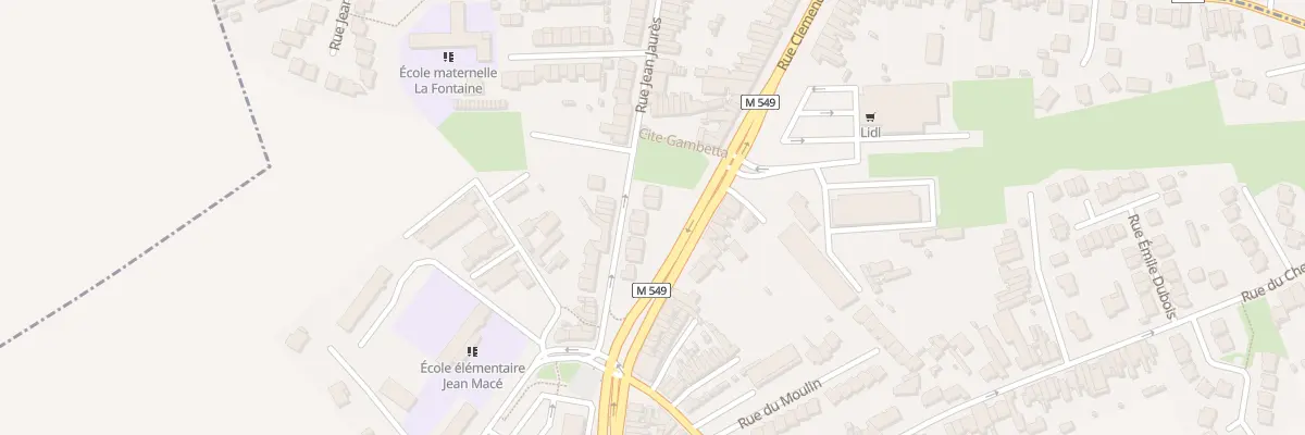 Plan du 1E Rue Jean Jaurès à Wattignies