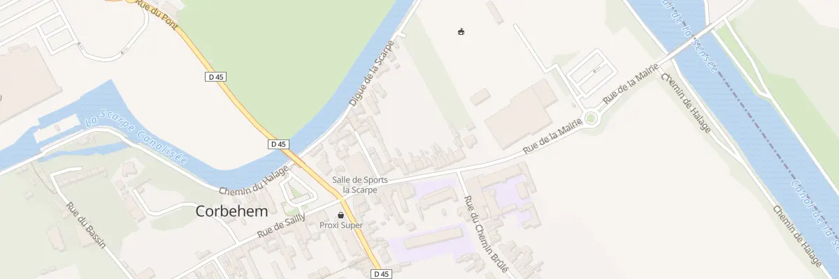 Plan du 15 Rue de la Mairie à Corbehem