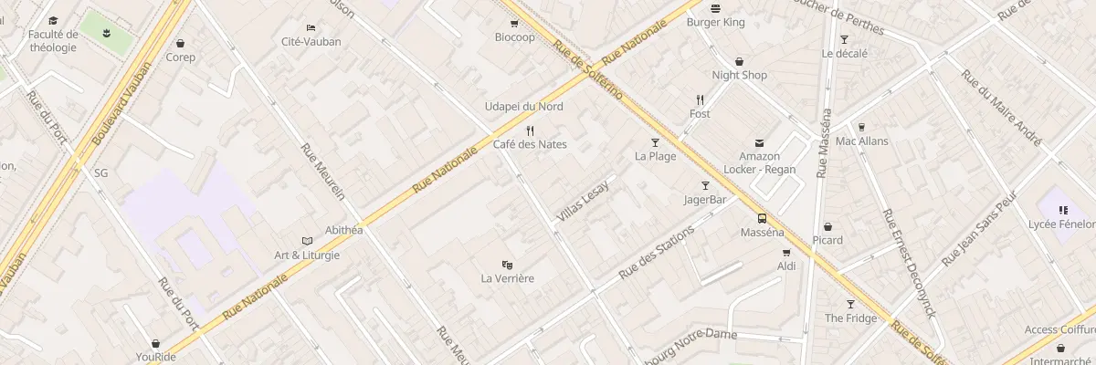 Plan du 9B Rue Alphonse Mercier à Lille