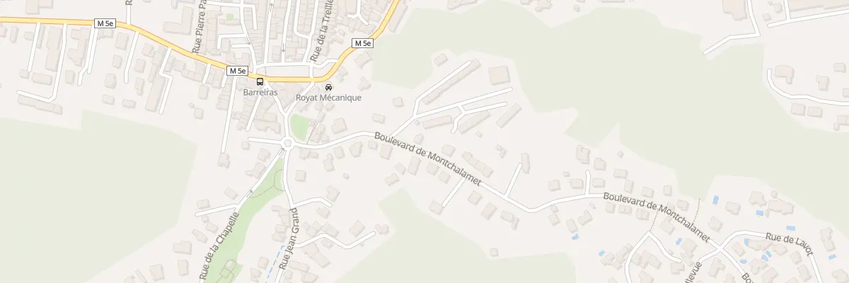 Plan du 11 Bd de Montchalamet à Royat