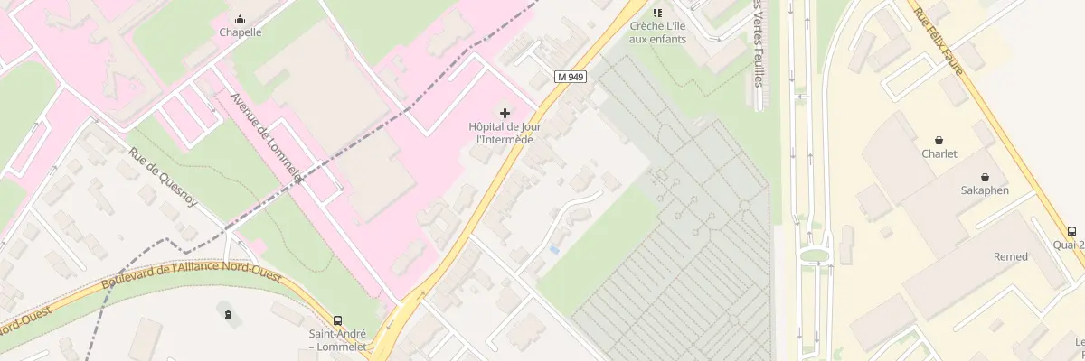 Plan du 230 Rue du Général Leclerc à Saint-André-lez-Lille