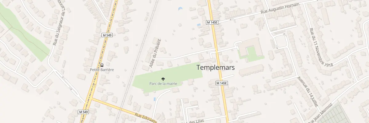 Plan du 5 All du Prévent à Templemars