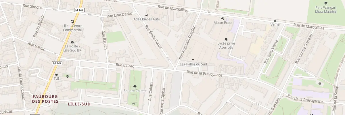 Plan du 155 Rue Emile Rouzé à Lille