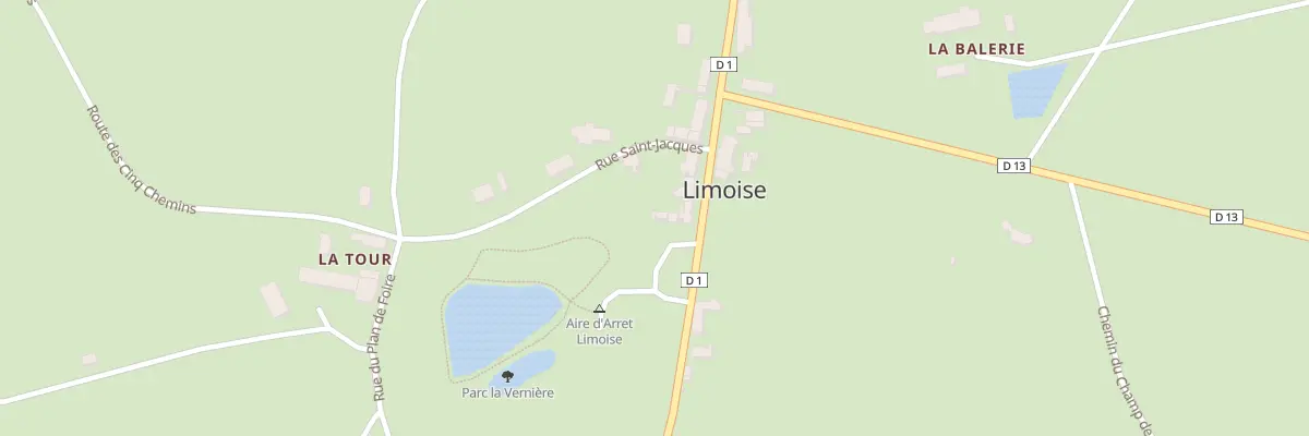 Plan du 15 Rte des Ormes à Limoise