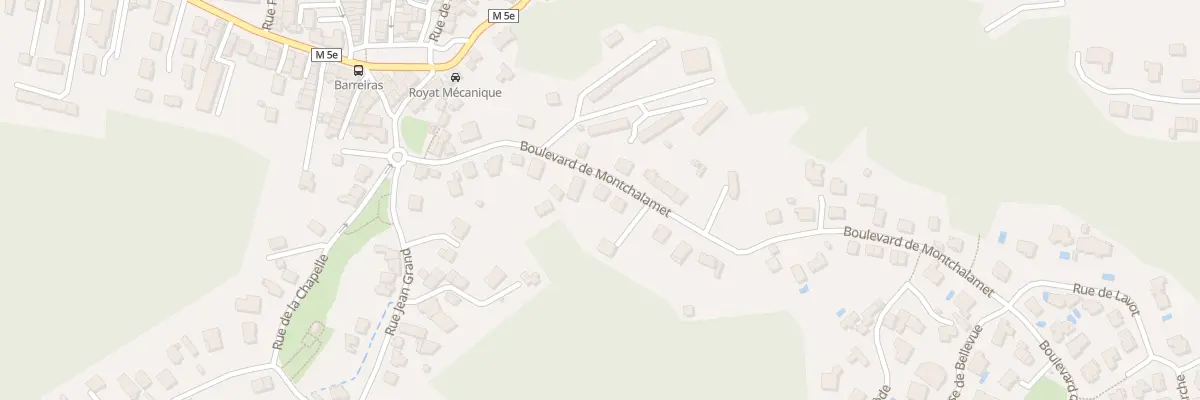 Plan du 20 Bd de Montchalamet à Royat