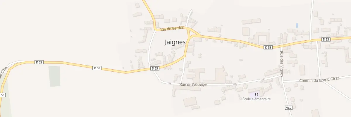 Plan du 17 Rue du Moulin à Jaignes