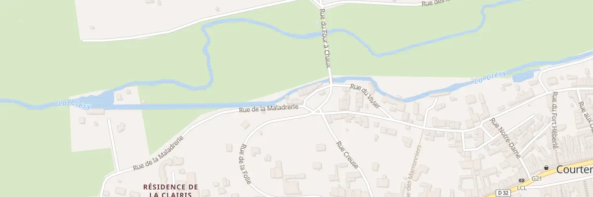 Plan du 1 Rue des Planches Robinettes à Courtenay