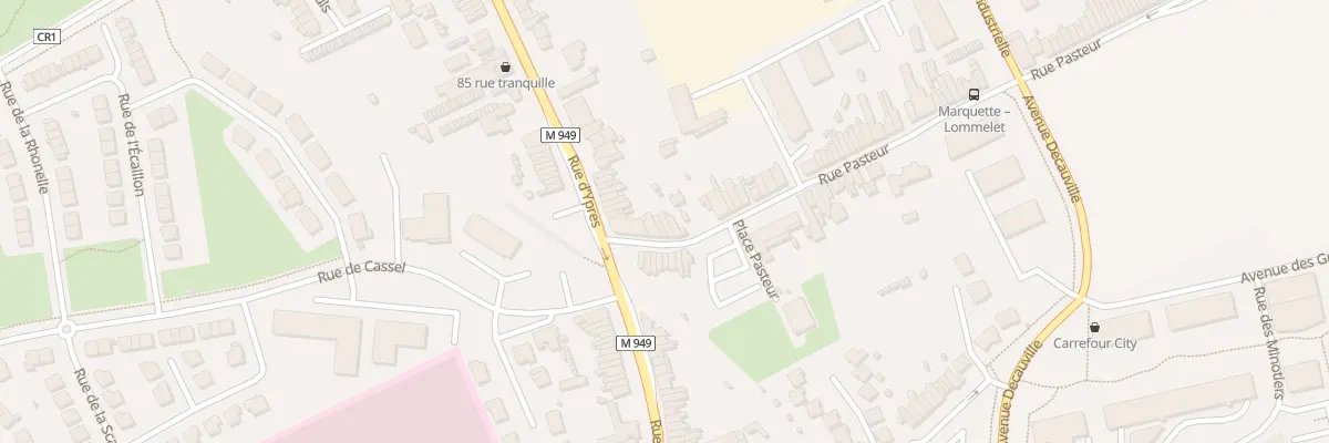 Plan du 304 Rue Pasteur à Marquette-lez-Lille