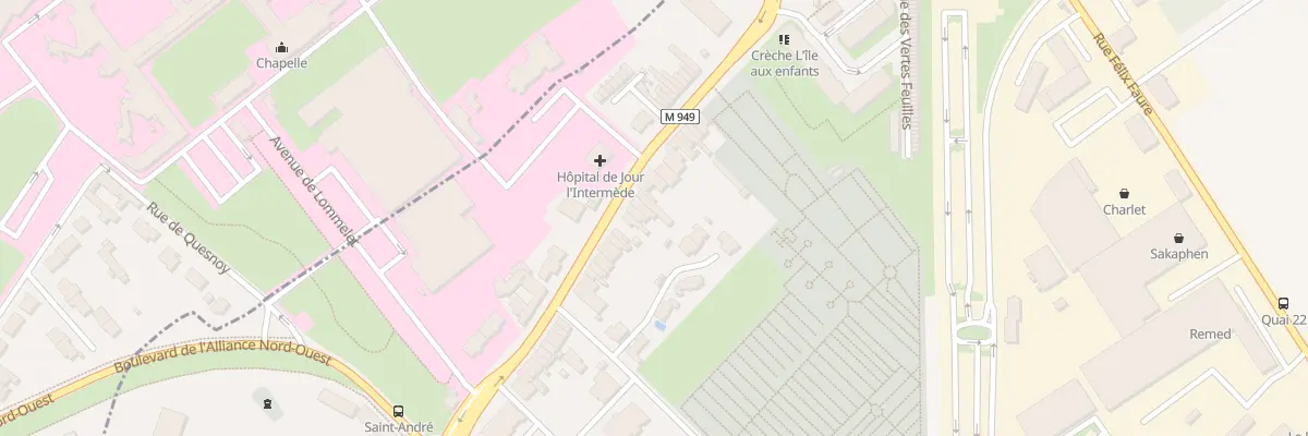 Plan du 234 Rue du Général Leclerc à Saint-André-lez-Lille