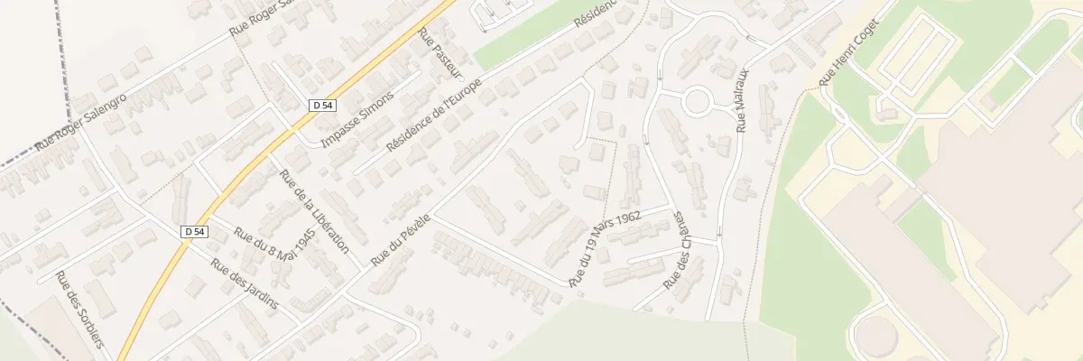 Plan du 92 Rue des Peupliers à Thumeries