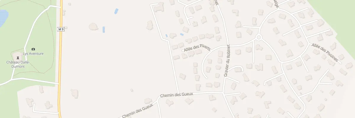 Plan du 7 All des Piverts à Wervicq-Sud