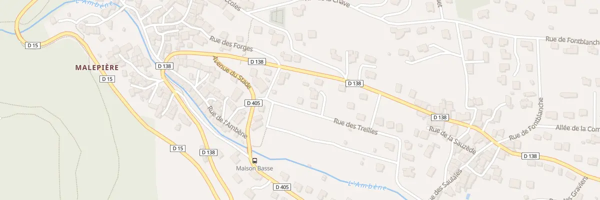 Plan du 13 Rue des Treilles à Enval
