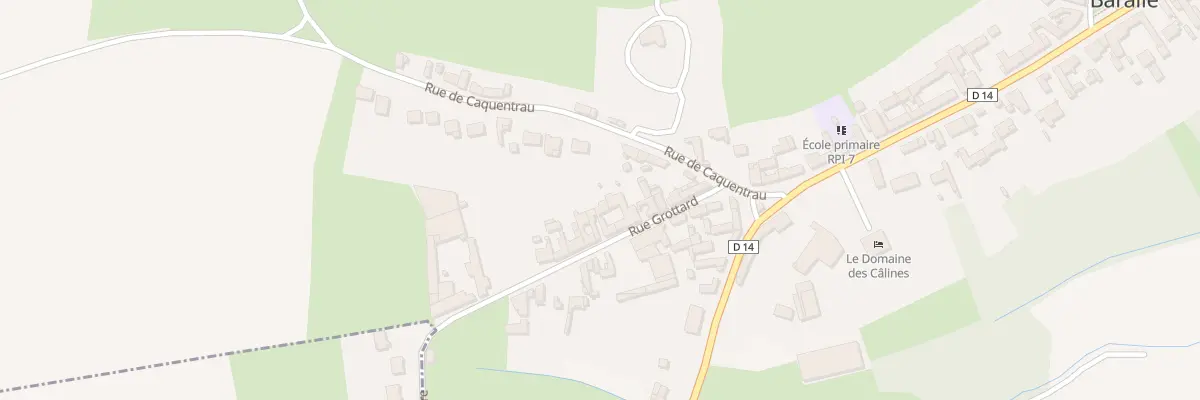 Plan du 14 Rue Grottard à Baralle