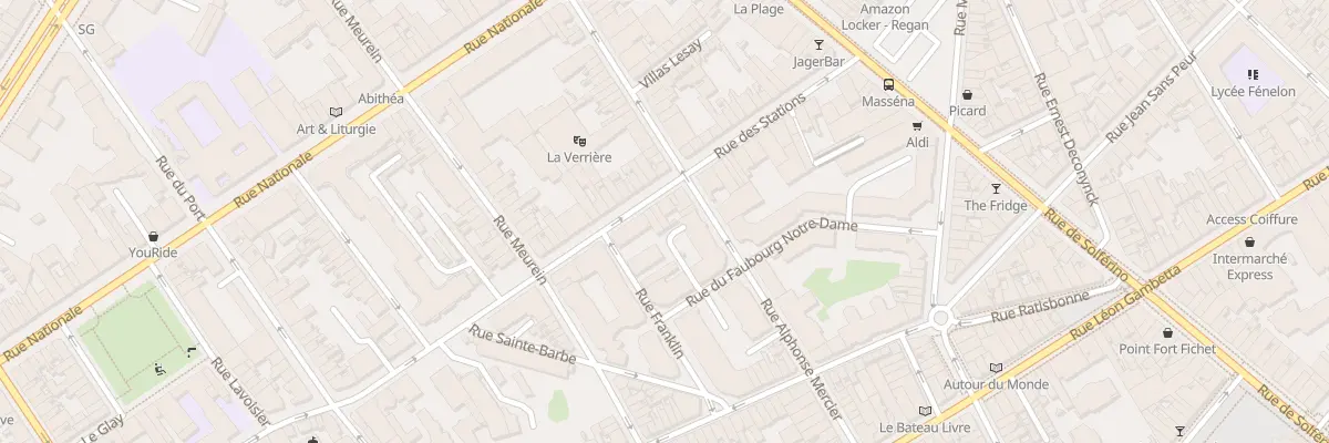 Plan du 33 Rue des Stations à Lille