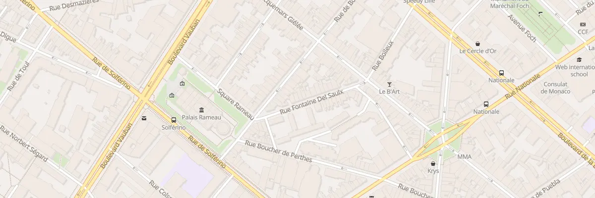 Plan du 24 Rue Fontaine Delsaux à Lille