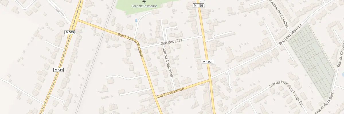 Plan du 12 Rue du 8 Mai 1945 à Templemars