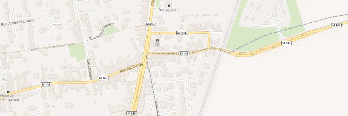 Plan du 20 Rue de Reims à Templemars