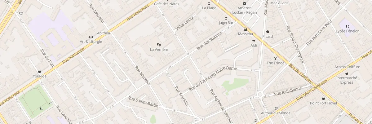 Plan du 38 Rue Alphonse Mercier à Lille