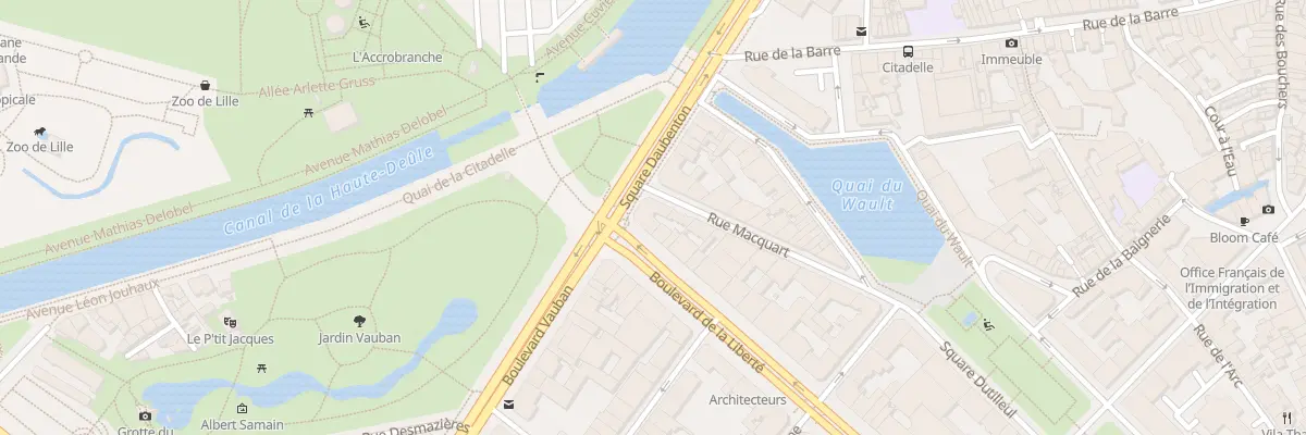 Plan du 1 Bd de la Liberté à Lille