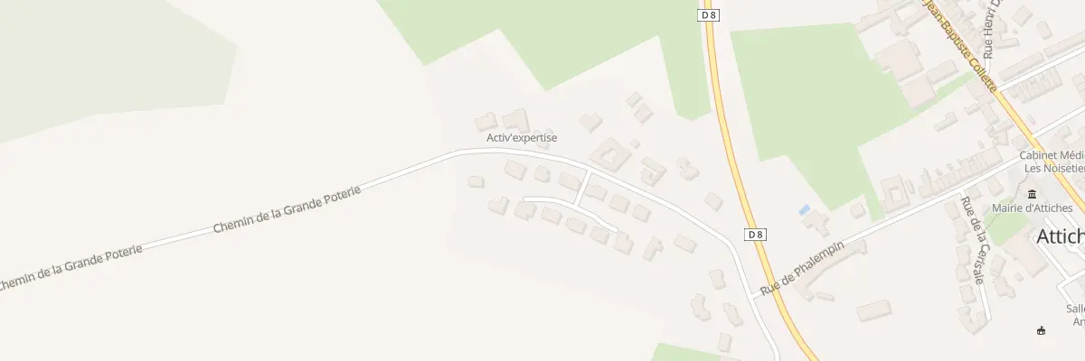 Plan du 23 Rue de la Grande Poterie à Attiches