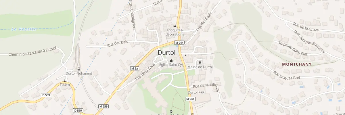 Plan du 5 Rue de la Gare à Durtol