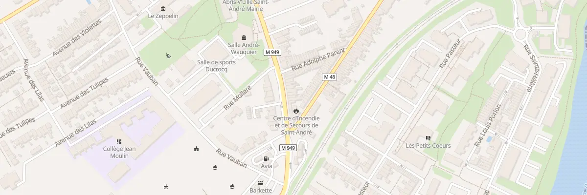 Plan du 12 Rue du Général Leclerc à Saint-André-lez-Lille