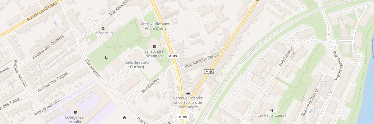 Plan du 34 Rue Adolphe Parent à Saint-André-lez-Lille
