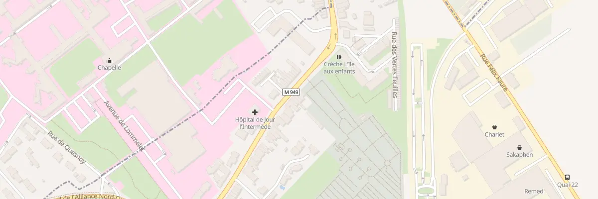 Plan du 252 Rue du Général Leclerc à Saint-André-lez-Lille
