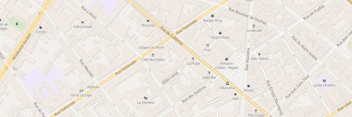 Plan du 118 Rue de Solférino à Lille