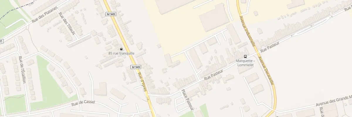 Plan du 252 Rue Pasteur à Marquette-lez-Lille