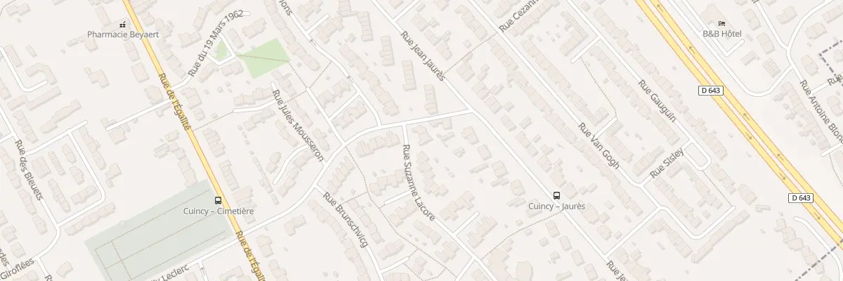 Plan du 25 Rue Suzanne Lacore à Cuincy