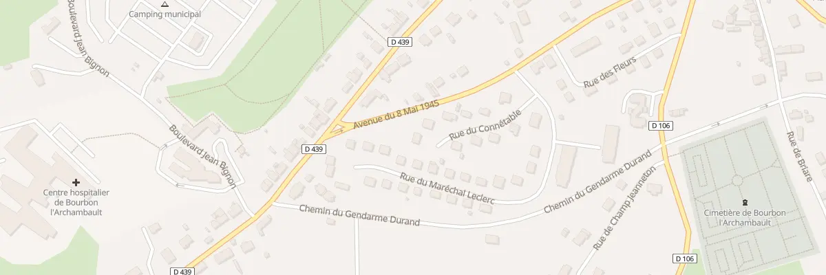 Plan du 11 Rue du Connètable à Bourbon-l’Archambault