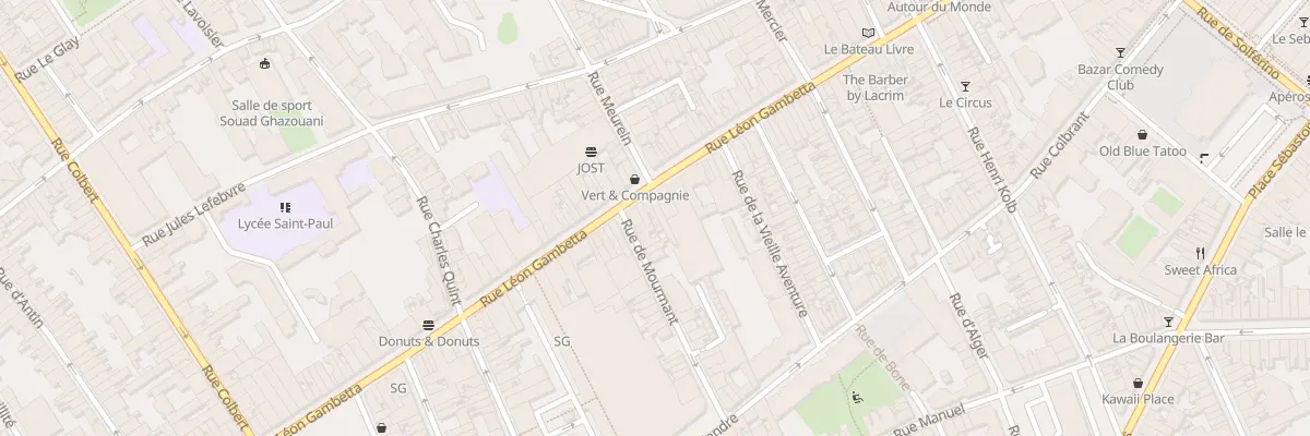 Plan du 243 Rue Léon Gambetta à Lille