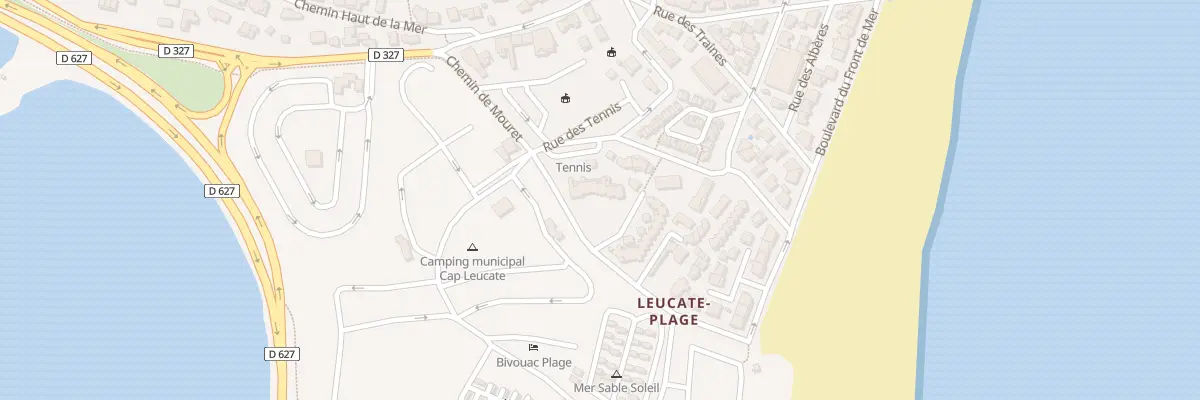 Plan du 1 Che de Mouret à Leucate