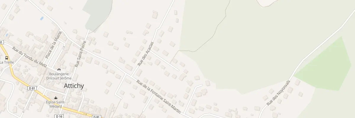 Plan du 18 Rue des Acacias à Attichy