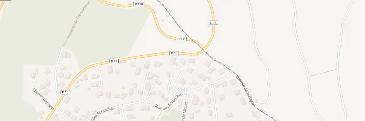 Plan du 3 Imp de Lauriat à Enval