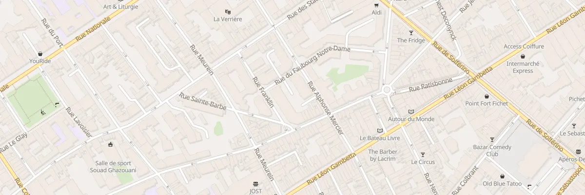 Plan du 68 Rue Alphonse Mercier à Lille