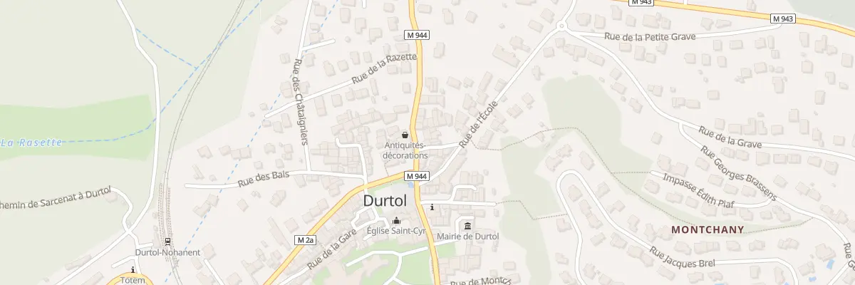 Plan du 1 Rue des Rameaux à Durtol