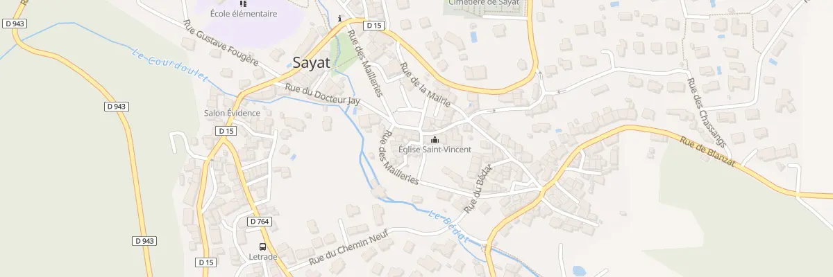 Plan du 2 Rue des Girauds à Sayat