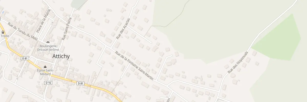Plan du 12 Rue des Acacias à Attichy