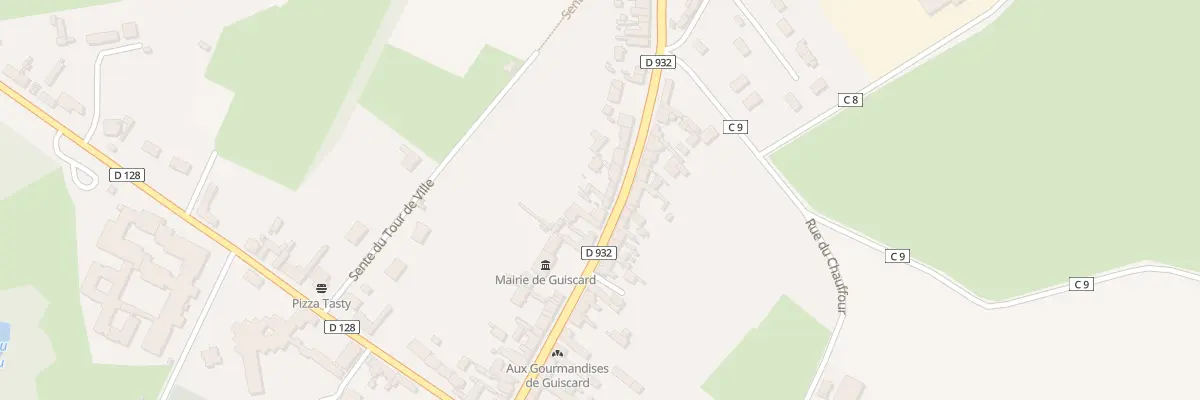 Plan du 185 Rue du Général Leclerc à Guiscard