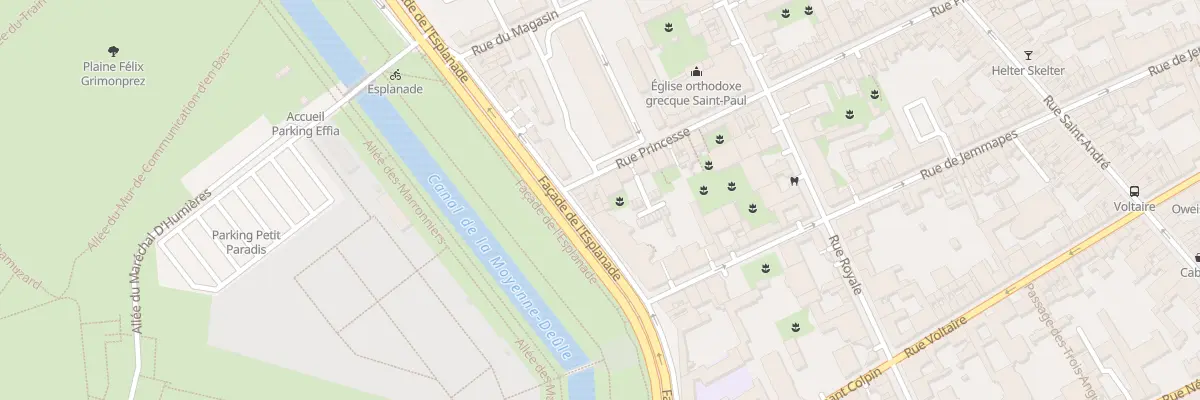 Plan du 107 Rue Princesse à Lille
