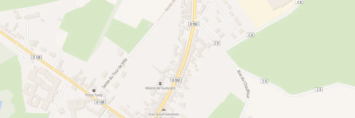Plan du 201 Rue du Général Leclerc à Guiscard